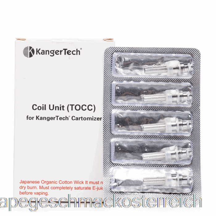 Kanger Tocc Ersatzspulen 2,2 Ohm Tocc Spulen Vape Geschmack